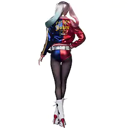 Super Heroes Harley Quinn Suicide Squad Cosplay Costume Women's Movie Cosplay Coat Bra Gloves Christmas New Year / Belt / Necklace / Belt / Necklace Lightinthebox