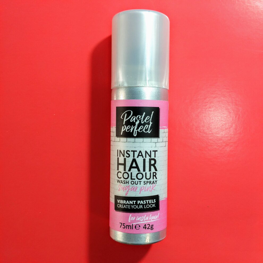 (Sugar pink) Pastel Perfect Instant Hair Colour Wash Out Spray