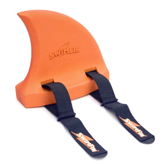 Swimfin Swimming Swim Shark Fin Training Floatation Aid - Orange