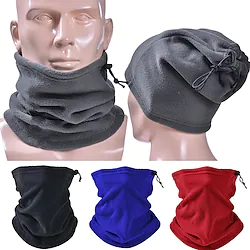 Men's Women's Cycling Face Mask Cover Neck Gaiter Neck Tube Hiking Hat Winter Outdoor Thermal Warm Windproof Fleece Lining Breathable Neck Gaiter Neck Tube Fleece Maroon Dark Grey Army Green for Lightinthebox