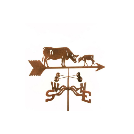 EZ Vane EZ1304-PT Cow with Calf Weathervane - Post Mount