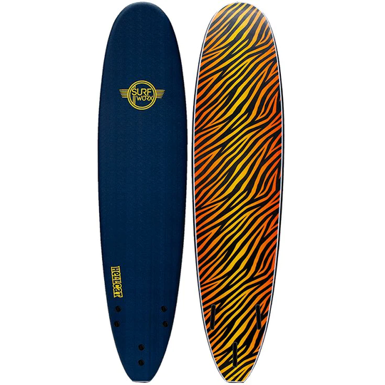 Surfworx Hellcat 8Ft Mini Mal Soft Surfboard - Mid Blue