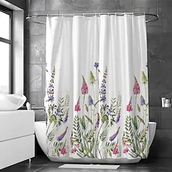 Waterproof Fabric Shower Curtain Bathroom Decoration and Modern and Floral / Botanicals and Landscape 70 Inch Lightinthebox