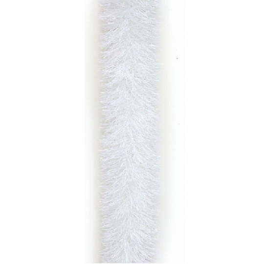(White Tinsel) SRV Hub®️Christmas 2M Fine Cut Tinsels Garlands