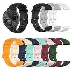 1 pcs Smart Watch Band for Garmin Fenix 7S / 6S / 5S / 5S Plus Venu 2 Plus / Sq / Sq Music Forerunner 55/245/645/158 Vivoactive 3 Vivomove Sport / 3 / HR / Luxe / Style 20mm Silicone Smartwatch Strap Lightinthebox