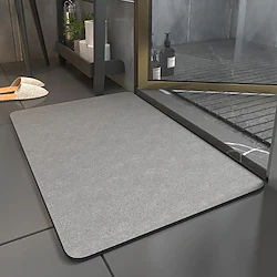 Absorbent Bath Mat, Diatomaceous Rubber Non Slip Quick Dry Super Absorbent Thin Bathroom Rugs Fit Under Door-Washable Bathroom Floor Mats-Shower Rug for in Front of Bathtub, Shower Lightinthebox