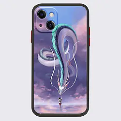Spirited Away Anime Phone Case For Apple iPhone 14 Pro Max 13 12 11 Pro Max Mini X XR XS 8 7 Plus Unique Design Protective Case Transparent Pattern Dustproof Back Cover TPU Lightinthebox