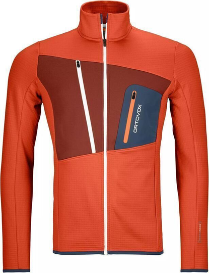 Ortovox Outdoor Jacket Fleece Grid M Desert Orange XL