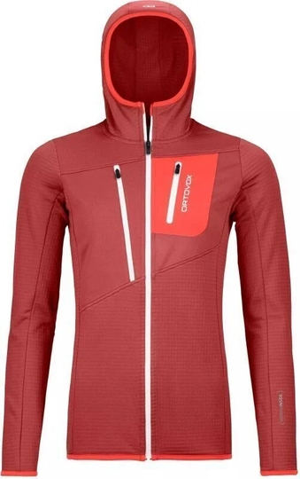 Ortovox Outdoor Hoodie Fleece Grid W Blush L