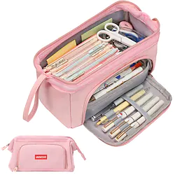 Large Pencil Case Pouch for Girls Cute Kids Pencil Box School Supplies Big Capacity Zipper Pencil Pouch Organizer Bag Back to School Gift for Kids Student Teen Women College Office Lightinthebox