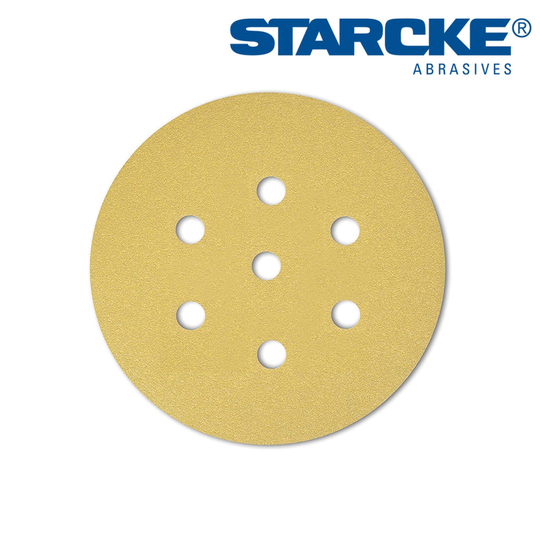 150MM SANDING DISCS HOOK & LOOP STARCKE GRIT 600 - 50 PACK
