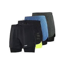 Men's Running Shorts Compression Shorts Drawstring 2 in 1 Base Layer Outdoor Athletic Spandex Quick Dry Lightweight Reflective Strips Gym Workout Marathon Basketball Sportswear Activewear Light Lightinthebox