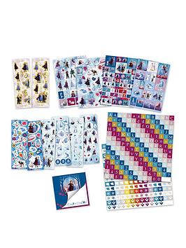 Disney Frozen 3 In 1 Set - Large Sticker Box, Designer Activity Book And Scratch Book