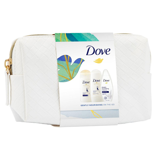 Dove Gently Nourishing On-The-Go Mini Washbag 3pcs Gift Set For Her