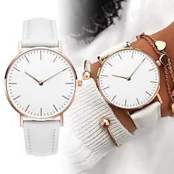 Women Watches Simple Style Ladies Fashion Wristwatch Female Casual Quartz Leather Clock Lightinthebox