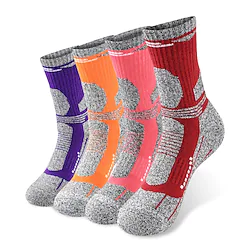 Men's Women's Hiking Socks Ski Socks Sports Socks Outdoor Breathable Soft Sweat wicking Comfortable Socks Orange M (35-38) Dark blue L (39-43) Pink M (35-38) for Fishing Climbing Camping / Hiking Lightinthebox