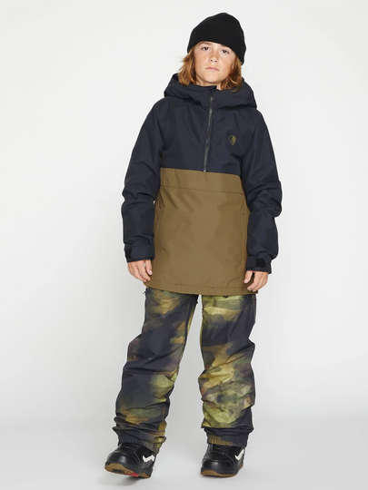 Men's Volcom Sluff Insulated Pullover Jacket - Dark Teak - (Kids)