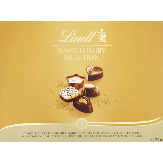 Lindt Swiss Luxury Selection Chocolate Box 195 g
