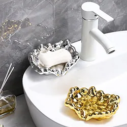 Soap Dishes Luxury High-grade Washbasin Household Water Filter Soap Dish Light Luxury Fashion Creative Soap Box Bathroom Punch-free Soap Rack Lightinthebox