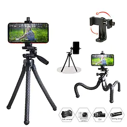 Octopus Tripod Phone Tripod Portable Adjustable Grip and Stand Phone Holder for Desk Compatible with All Mobile Phone Phone Accessory Lightinthebox