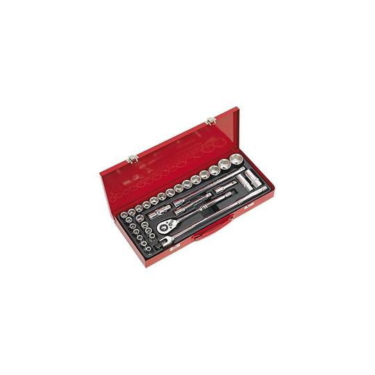 Sealey AK693 1/2-inch Square Drive Metric 6-Point Socket Set (32 Pieces)
