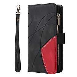 Phone Case For Apple Wallet Card iPhone 14 Pro Max 14 Plus 13 12 11 Pro Max Mini X XR XS Card Holder Flip Zipper Solid Colored PU Leather Lightinthebox