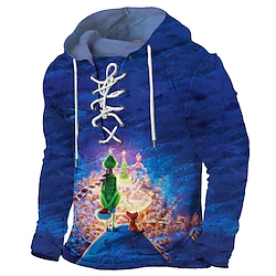 Inspired by How the Grinch Stole Christmas Grinch T-shirt Cartoon Manga Anime Classic Street Style Hoodie For Men's Women's Unisex Adults' 3D Print 100% Polyester Casual Daily Lightinthebox