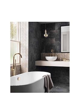 Topps Tiles Staunton Graphite 30.5Cm X 60.5Cm (Box Of 6 Tiles)