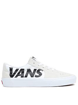 Vans Ua Sk8-low, White/Black, Size 6, Men