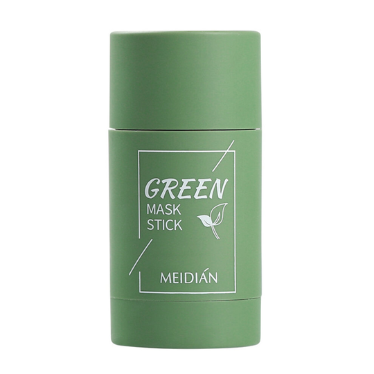 (Green Tea(Cleansing mask)) Natural Purifying Clay Facial Mask Stick Oil Control Anti-Acne Fine Solid