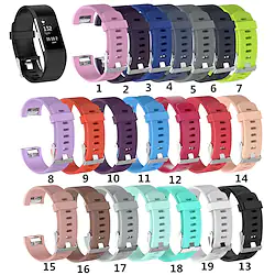 Replacement Bands for Fitbit Charge 2, Soft Breathable Silicone Adjustable Classic Bands for Fitbit Charge 2,Women Men Lightinthebox