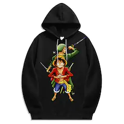Inspired by One Piece Film: Red Trafalgar Law Hoodie Cartoon Manga Anime Front Pocket Graphic Hoodie For Men's Women's Unisex Adults' Hot Stamping 100% Polyester Lightinthebox