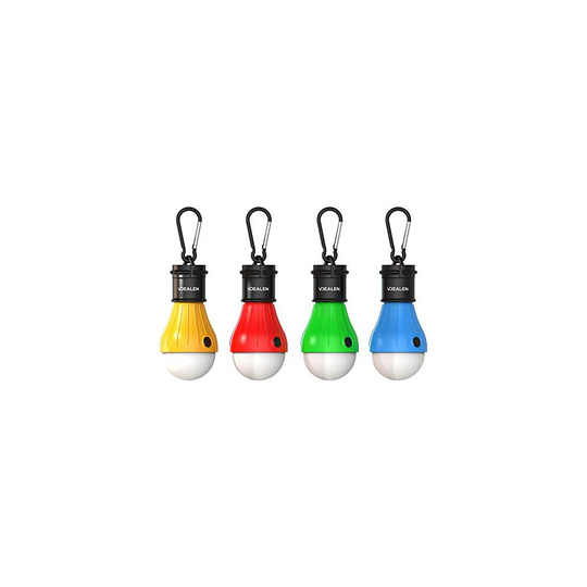 Vdealen LED Tent Lantern Lamp Emergency Light Battery Powered Waterproof Portable Bulb for Hiking Fishing Camping Household Car Repairing - 4 Pac