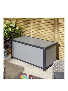 Rowlinson Airevale 4X2 Ft Cushion Box Garden Storage - Light Grey