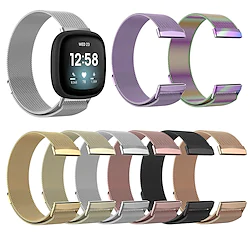 1 pcs Smart Watch Band for Fitbit Versa 3 / Fitbit Sense Stainless Steel Smartwatch Strap Milanese Loop Replacement Wristband Lightinthebox