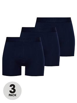 Superdry Boxer Multi Triple Pack, Navy, Size S, Men