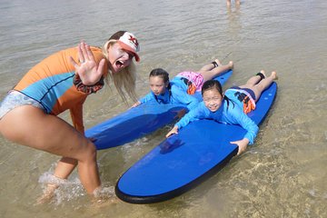Kids Only Surf Lessons at Surfers Paradise Beach, Australia
