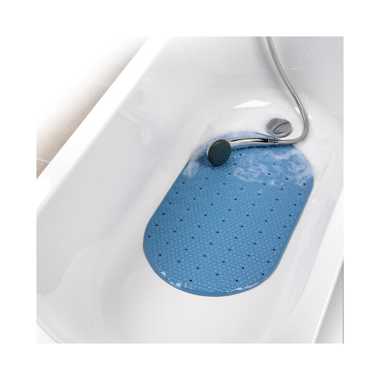 Beldray Coloured Bath Mat provides extra grip & comfort underfoot-Blue