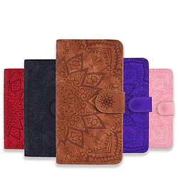 Phone Case For Samsung GalaxyS22 S21 S20 Plus Ultra A72 A52 A42 A32 Wallet Card Holder with Stand Full Body Cases Flower leather Lightinthebox