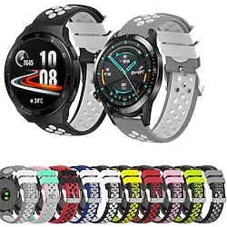 22mm Bracelet Watch Band for Huawei Watch GT / Huawei Watch GT2 46mm / Huawei Watch GT 2e Replacement Silicone Watch Strap for Huawei Watch GT / Huawei Watch GT2 46mm / Huawei Watch GT 2e Lightinthebox