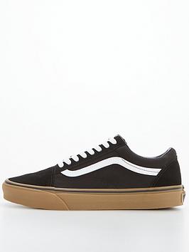 Vans US Old Skool - Black/Gum, Black/Gum, Size 6, Men
