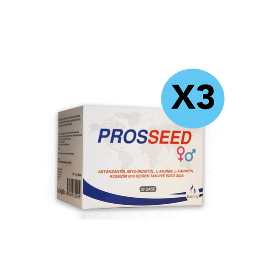 (3 Box (3 Months Supply) RECOMMENDED) PROSSEED Unisex Fertility Supplement for Conception PROXEED Alternative Powder 5g Sachets 30's