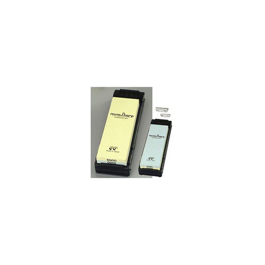 Minosharp Combination Knife Sharpening Whetstone 1000 (Medium) / 8000 (Super Fine) Grit