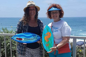 Souvenir Surfboard Paint Party at the Beach