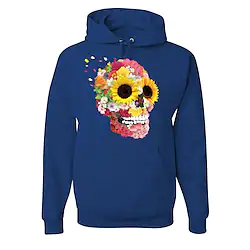 Inspired by Sugar Skull Mexican Hoodie Cartoon Manga Anime Front Pocket Graphic Hoodie For Men's Women's Unisex Adults' Hot Stamping 100% Polyester Casual Daily Lightinthebox