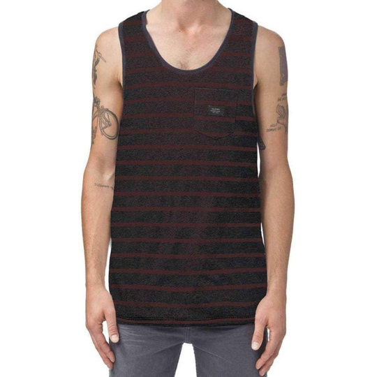Globe Moonshine Pocket Singlet Vest - Brick Slub