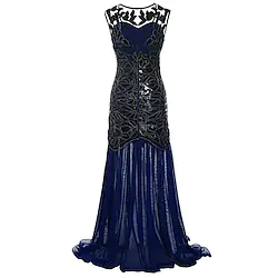 The Great Gatsby Charleston Roaring 20s 1920s Cocktail Dress Vintage Dress Flapper Dress Party Costume Prom Dress Halloween Costumes Prom Dresses Women's Sequins Costume Vintage Cosplay Party Prom Lightinthebox