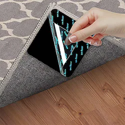 4 PCS Squares Non Slip Rug Grippers for Hardwood Floors Corner Area Rugs Carpet Grippers Washable Rug Anti Slip Grippers Lightinthebox
