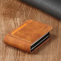 Phone Case For Samsung Galaxy Flip Z Flip 4 Z Flip 3 Bumper Frame Flip Full Body Protective Solid Colored PC PU Leather Lightinthebox