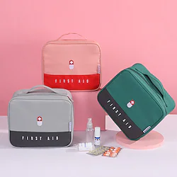 Thickened Large Capacity Medicine Box Family Medicine Bag Portable Storage Bag Cloth Art Box Multifunctional Layered Medicine Box Lightinthebox